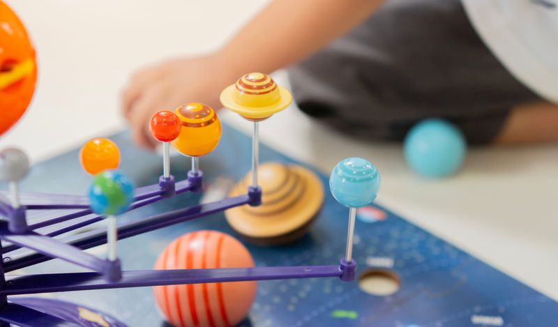 Image of a toy solar system.