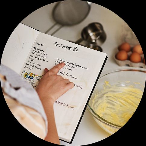 Simple software testing process for test management image of a recipe book with someone pointing to the instructions